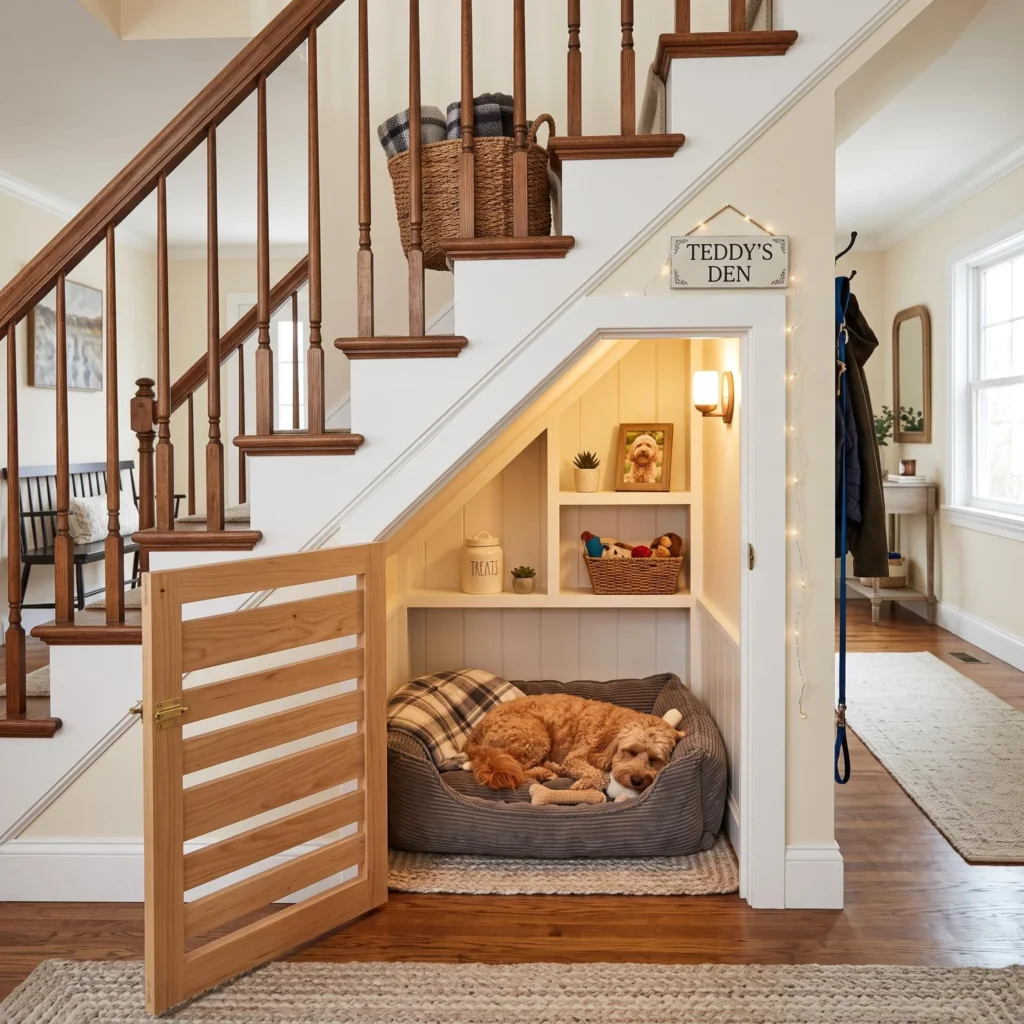 Under-the-Stairs Dog Nook