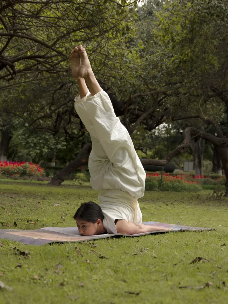Advanced Chin Stand Yoga Pose 
