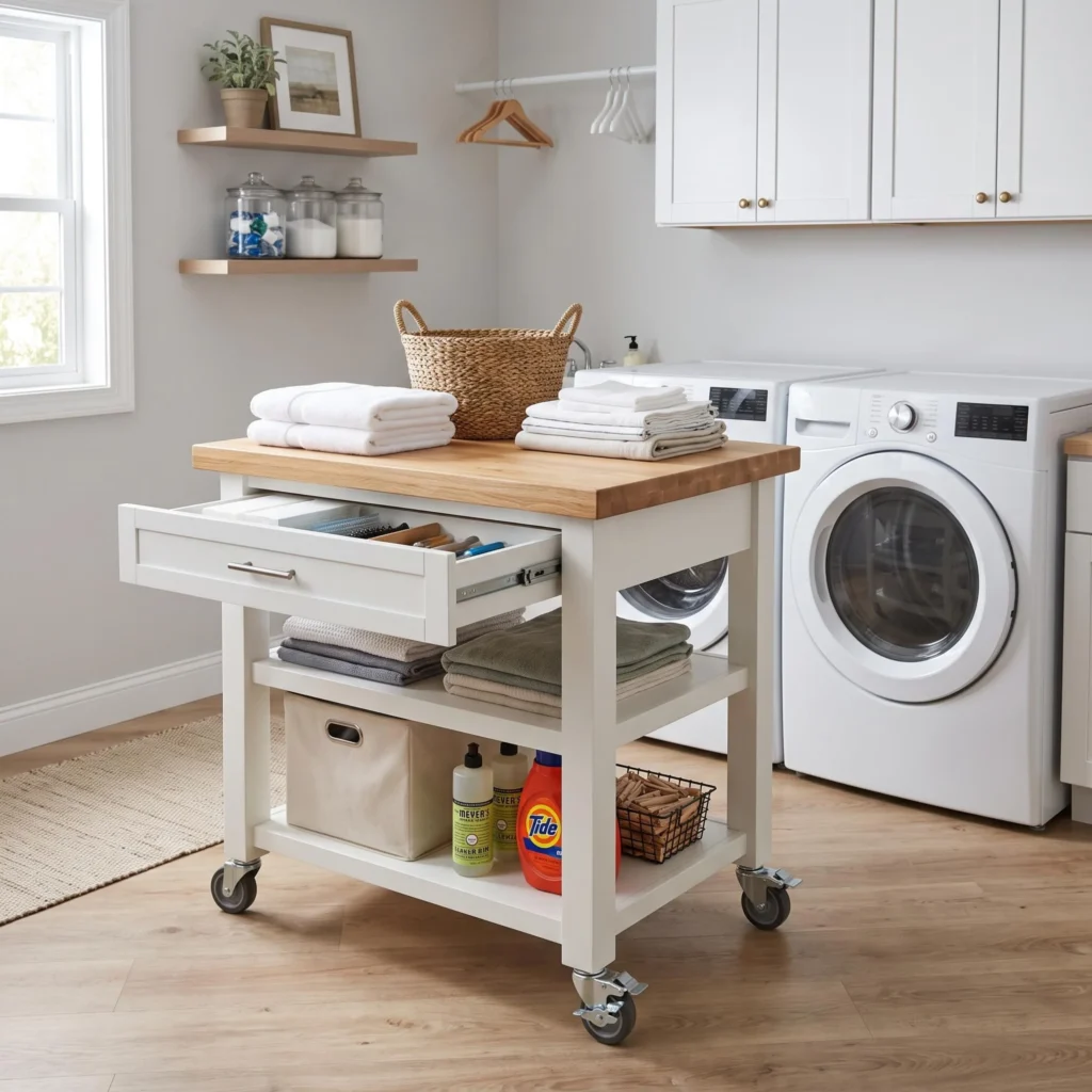 Multi-Purpose Kitchen Island Style Cart