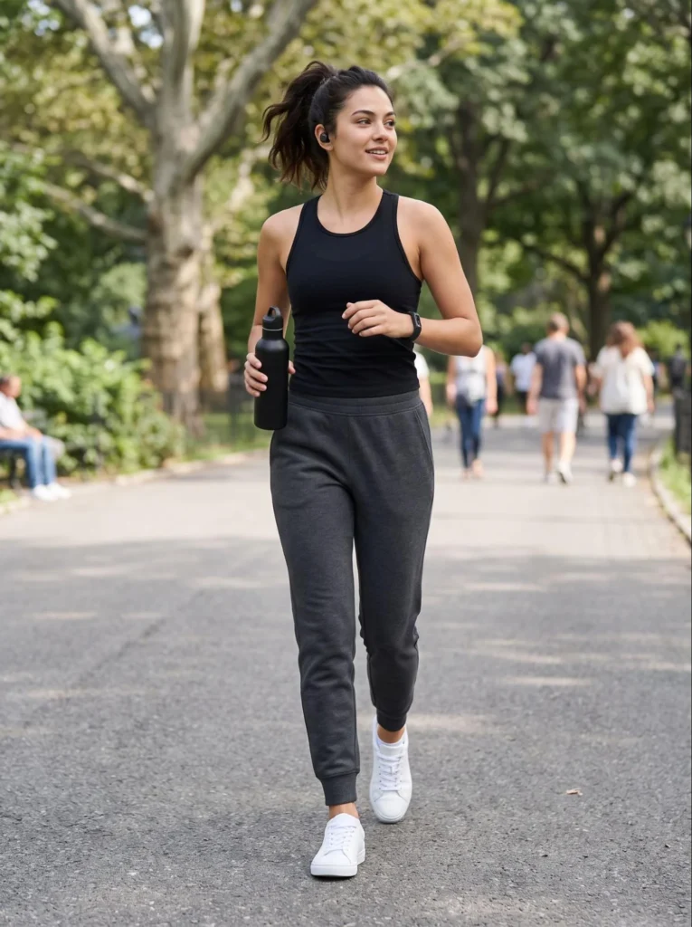 Joggers With a Fitted Tank