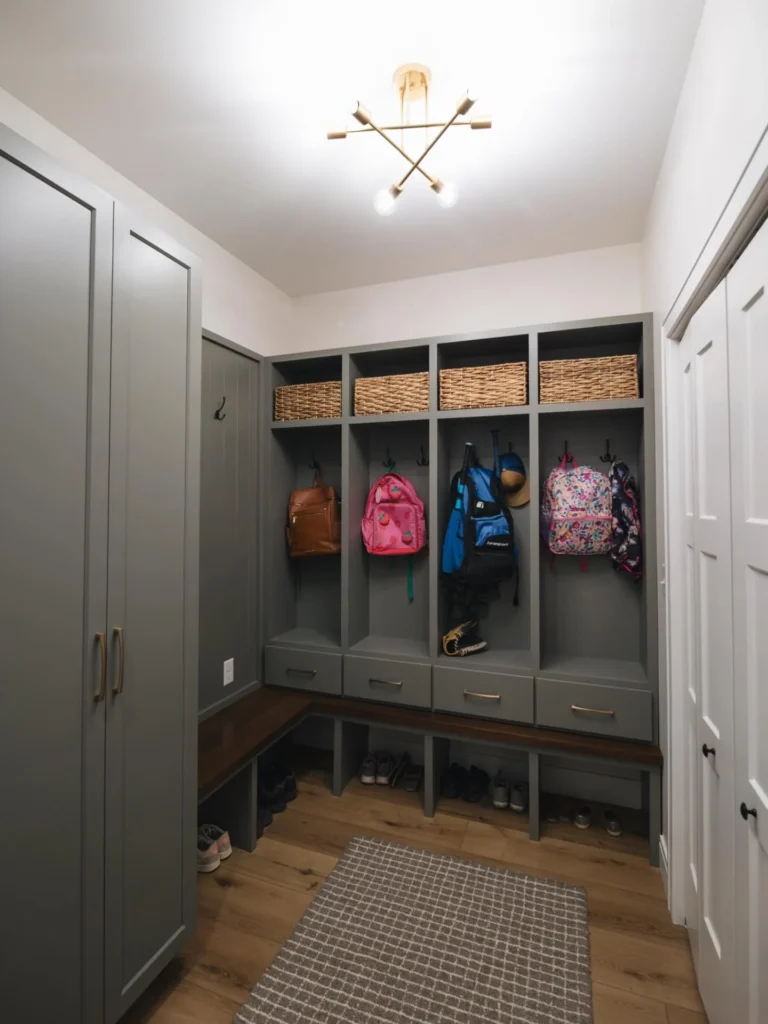 Built-In Mudroom Drop Zone for Small Spaces