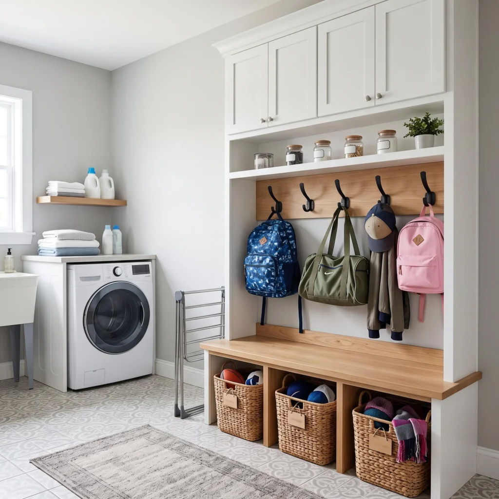  Laundry Room Backpack Storage Area