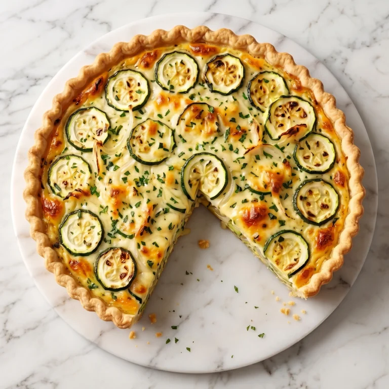 Zucchini Onion Pie Recipe: Creamy, Cheesy, and Better Than Any Bakery Slice