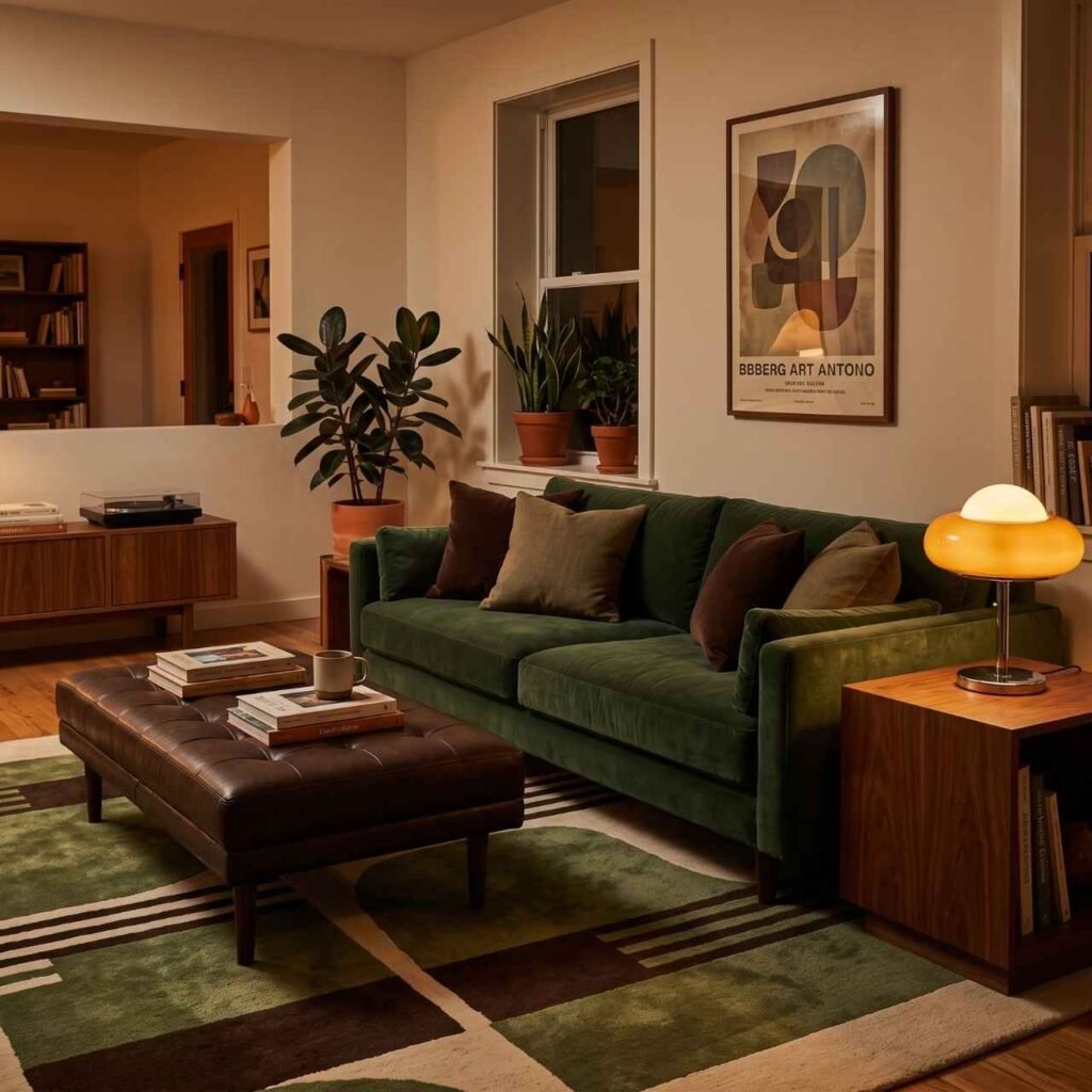 Dark Cocoa and Green Combination