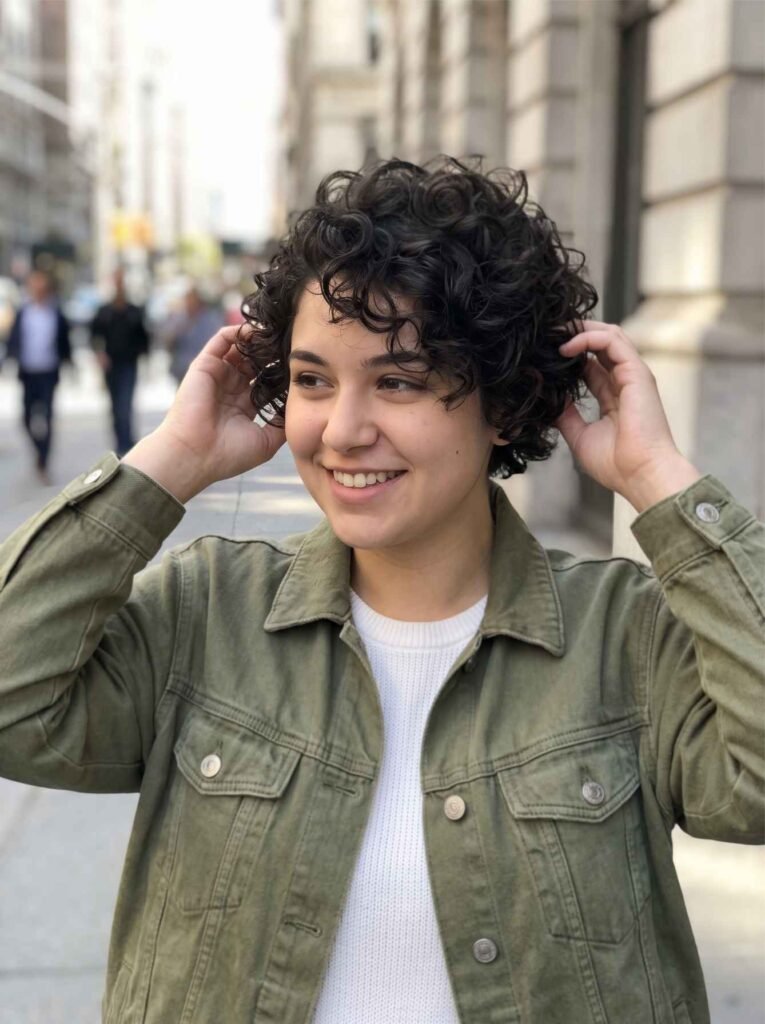 Curly Pixie Cut
