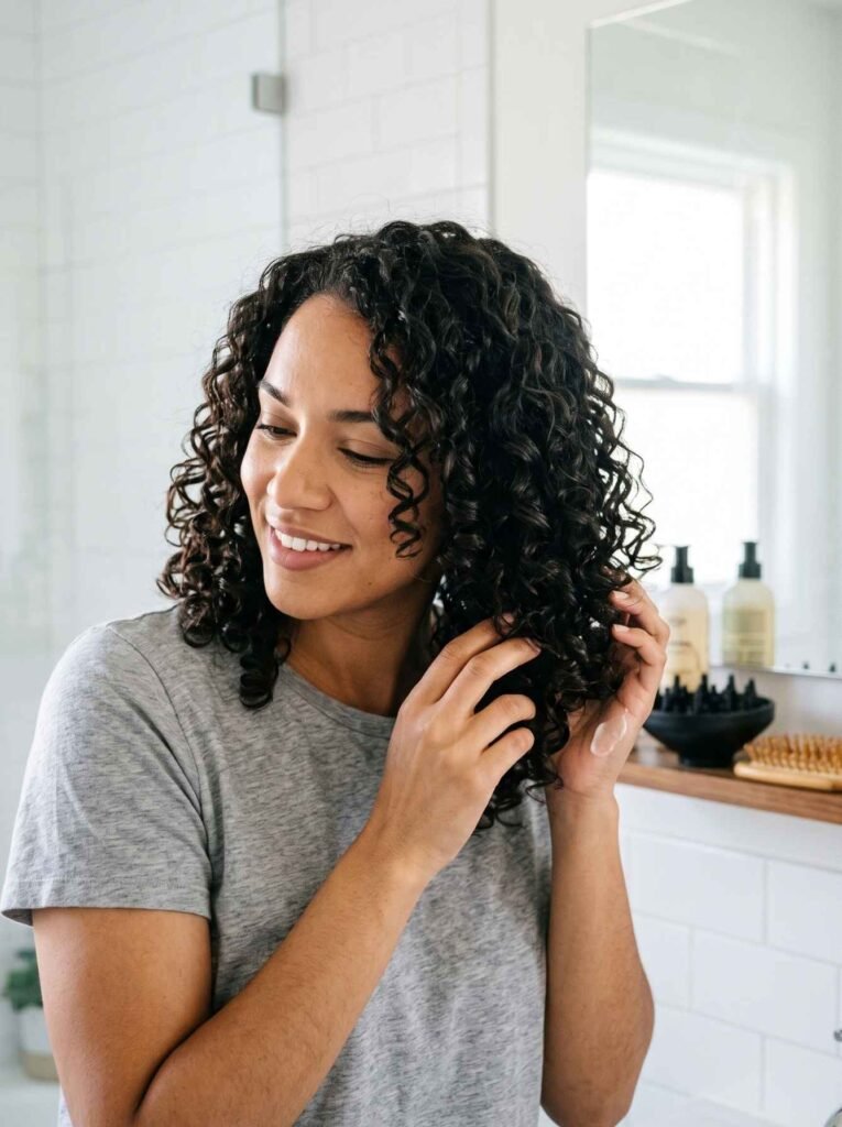 The Wash-and-Go Curl