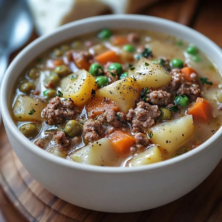 Creamy Potato Hamburger Soup
