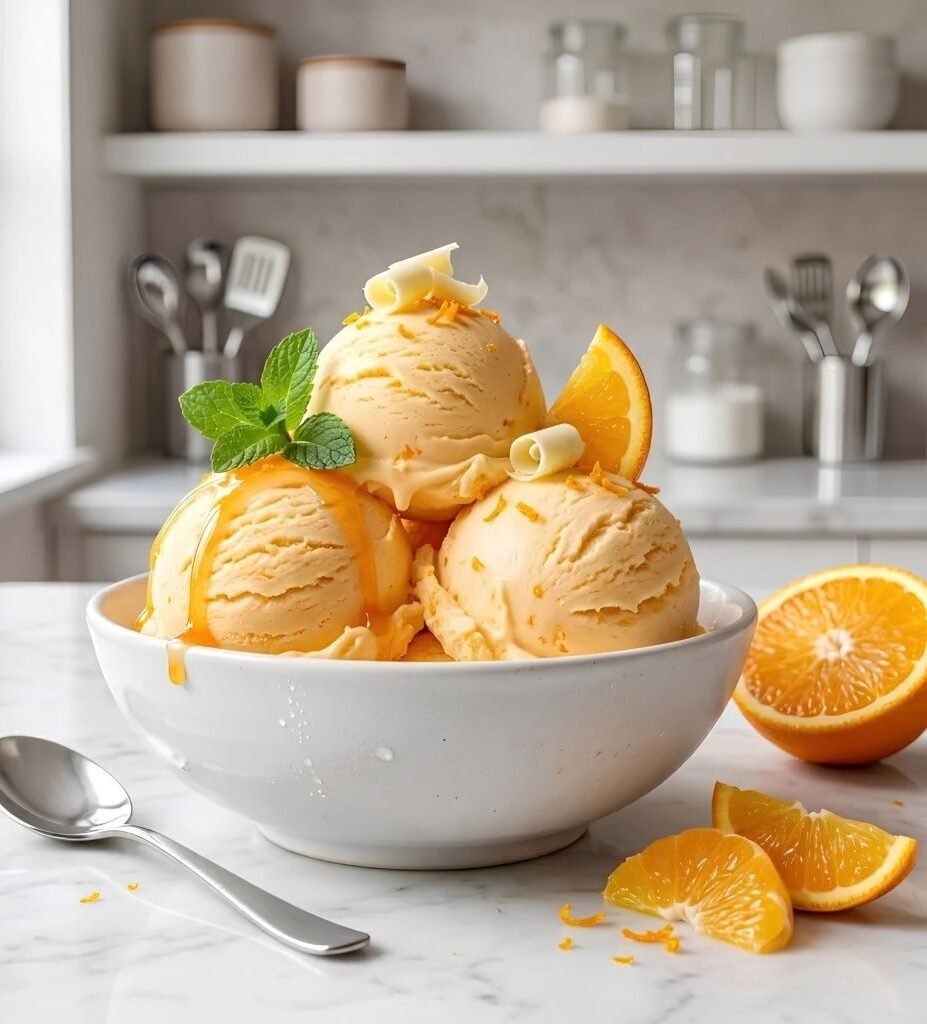 Homemade Orange Ice Cream Recipe This homemade orange ice cream is a simple way to turn fresh citrus into a creamy frozen dessert with bright,