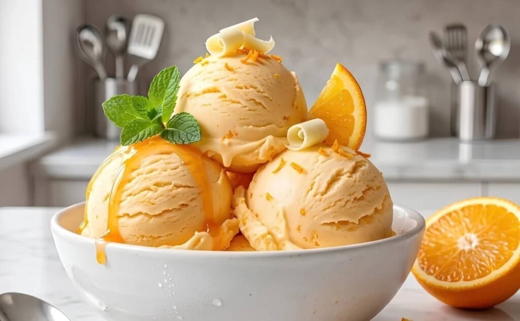 Homemade Orange Ice Cream Recipe This homemade orange ice cream is a simple way to turn fresh citrus into a creamy frozen dessert with bright,