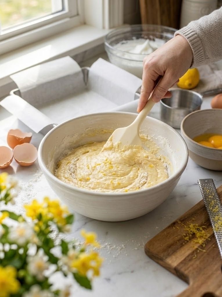In a separate large bowl, whisk the egg yolks and granulated sugar until the mixture becomes pale and creamy.