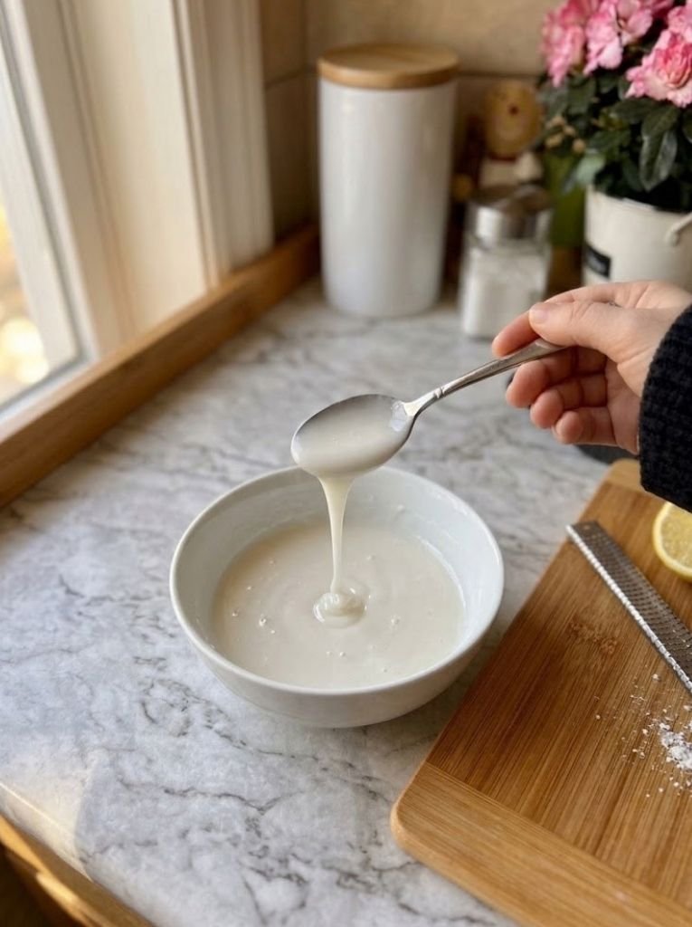 Place the powdered sugar in a small bowl.