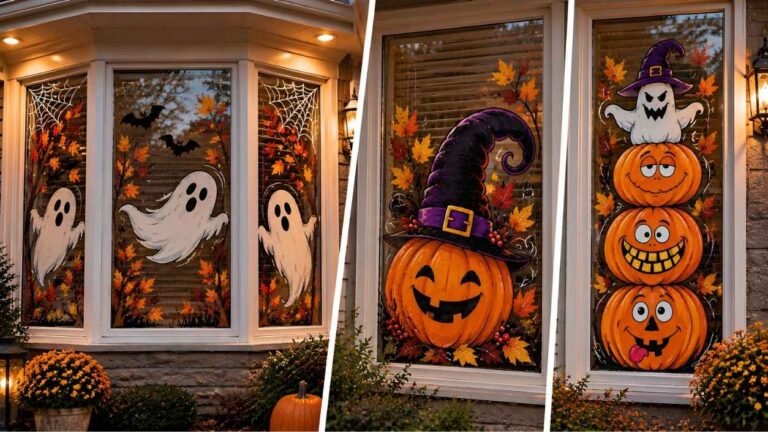 10 Halloween Window Painting Ideas to Make Your Home Look Spooky and Fun
